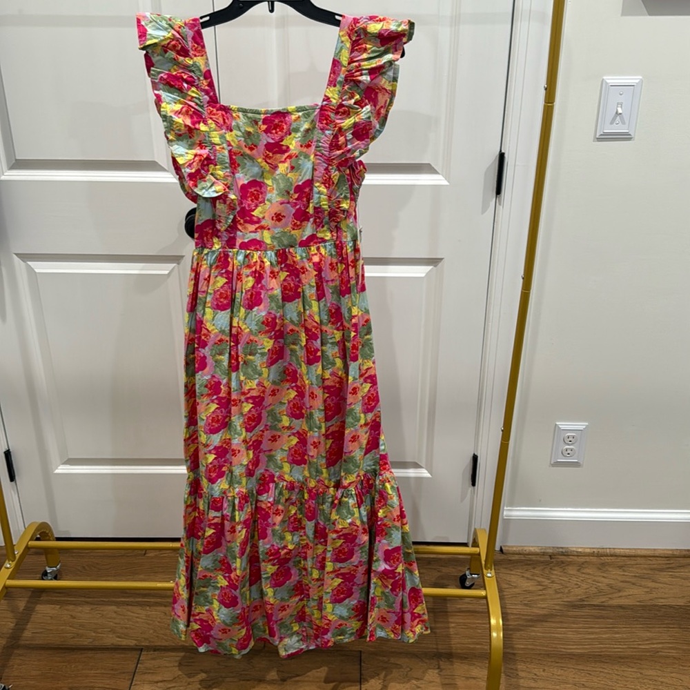 Floral Ruffle Maxi Dress